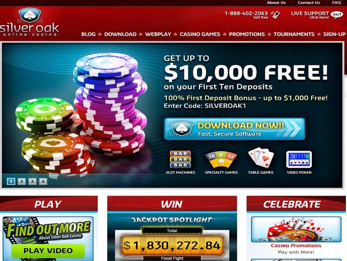 Silver Oak Casino Page